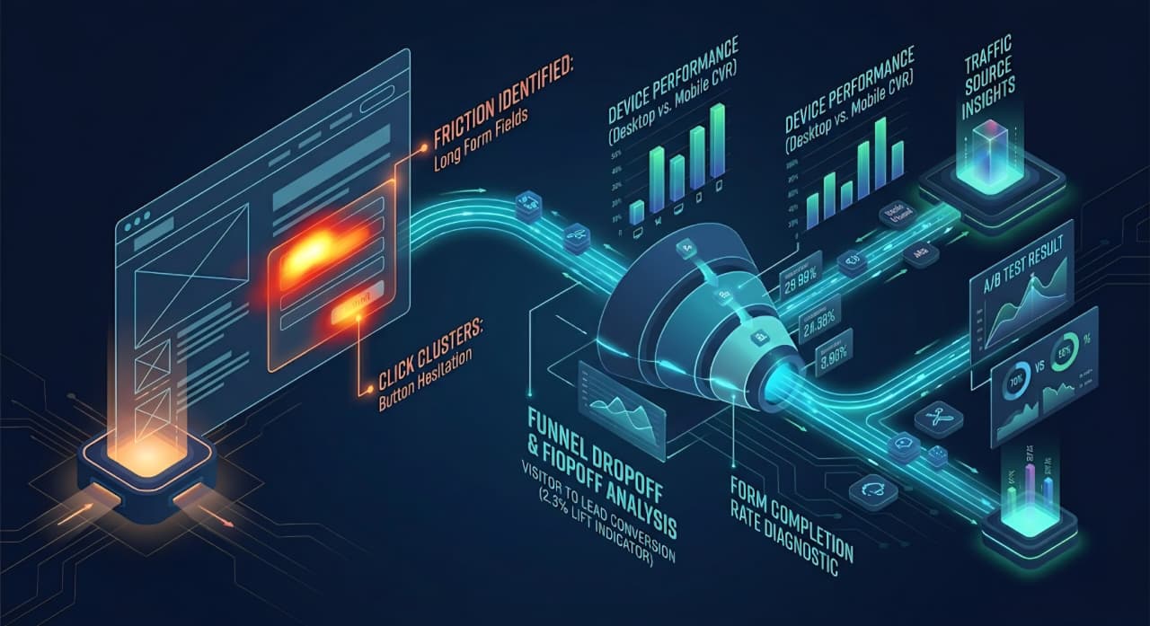 Diagnostic CRO & Funnel Auditing
